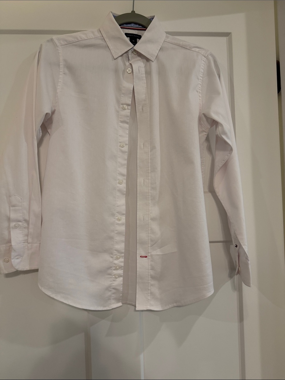 Tommy Hilfiger Classic boys White Dress Shirt - Tailored Long Sleeve